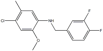  4-chloro-N-[(3,4-difluorophenyl)methyl]-2-methoxy-5-methylaniline