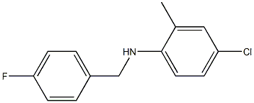 4-chloro-N-[(4-fluorophenyl)methyl]-2-methylaniline