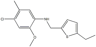 4-chloro-N-[(5-ethylthiophen-2-yl)methyl]-2-methoxy-5-methylaniline|