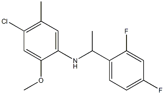 4-chloro-N-[1-(2,4-difluorophenyl)ethyl]-2-methoxy-5-methylaniline