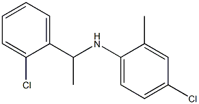 4-chloro-N-[1-(2-chlorophenyl)ethyl]-2-methylaniline,,结构式