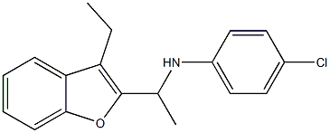 4-chloro-N-[1-(3-ethyl-1-benzofuran-2-yl)ethyl]aniline