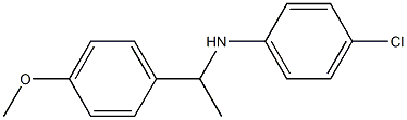 4-chloro-N-[1-(4-methoxyphenyl)ethyl]aniline Structure