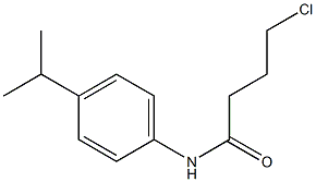 4-chloro-N-[4-(propan-2-yl)phenyl]butanamide 结构式