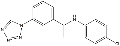 4-chloro-N-{1-[3-(1H-1,2,3,4-tetrazol-1-yl)phenyl]ethyl}aniline|