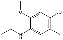 4-chloro-N-ethyl-2-methoxy-5-methylaniline 结构式