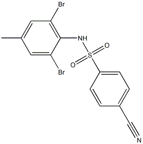 4-cyano-N-(2,6-dibromo-4-methylphenyl)benzene-1-sulfonamide|