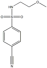 4-cyano-N-(2-methoxyethyl)benzenesulfonamide