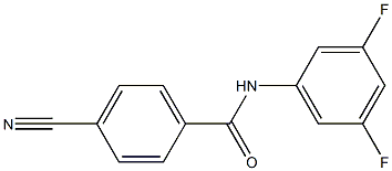  4-cyano-N-(3,5-difluorophenyl)benzamide