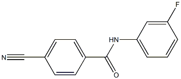 4-cyano-N-(3-fluorophenyl)benzamide Structure