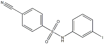4-cyano-N-(3-iodophenyl)benzene-1-sulfonamide Structure