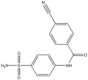 4-cyano-N-(4-sulfamoylphenyl)benzamide,,结构式