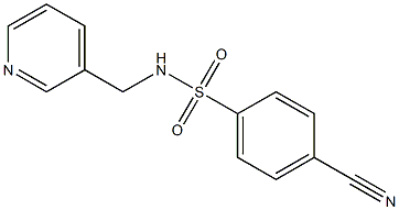 4-cyano-N-(pyridin-3-ylmethyl)benzene-1-sulfonamide Structure