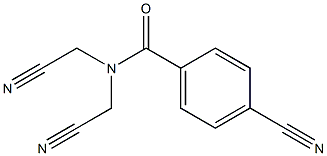 4-cyano-N,N-bis(cyanomethyl)benzamide Struktur