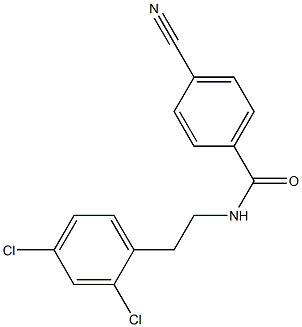 4-cyano-N-[2-(2,4-dichlorophenyl)ethyl]benzamide Struktur