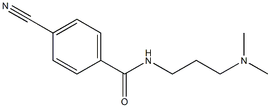 4-cyano-N-[3-(dimethylamino)propyl]benzamide Struktur