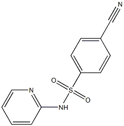4-cyano-N-pyridin-2-ylbenzenesulfonamide Struktur