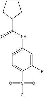 4-cyclopentaneamido-2-fluorobenzene-1-sulfonyl chloride