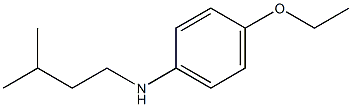 4-ethoxy-N-(3-methylbutyl)aniline,,结构式