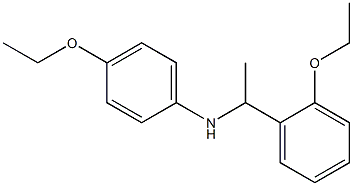 4-ethoxy-N-[1-(2-ethoxyphenyl)ethyl]aniline Struktur