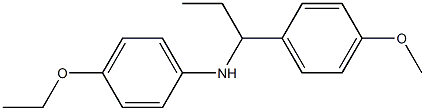 4-ethoxy-N-[1-(4-methoxyphenyl)propyl]aniline Structure