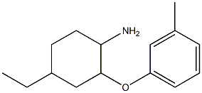 4-ethyl-2-(3-methylphenoxy)cyclohexan-1-amine Structure
