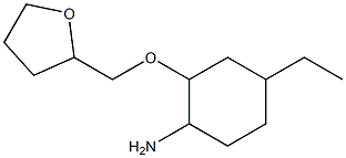 4-ethyl-2-(oxolan-2-ylmethoxy)cyclohexan-1-amine Structure