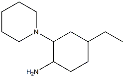 4-ethyl-2-piperidin-1-ylcyclohexanamine 结构式