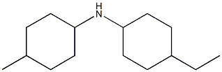 4-ethyl-N-(4-methylcyclohexyl)cyclohexan-1-amine 化学構造式