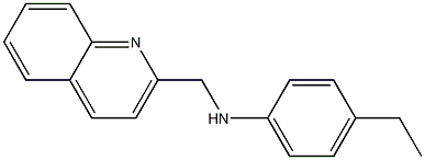 4-ethyl-N-(quinolin-2-ylmethyl)aniline Struktur