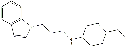 4-ethyl-N-[3-(1H-indol-1-yl)propyl]cyclohexan-1-amine Struktur