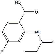 4-fluoro-2-(propionylamino)benzoic acid Structure