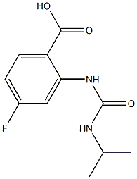 4-fluoro-2-[(propan-2-ylcarbamoyl)amino]benzoic acid|