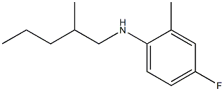 4-fluoro-2-methyl-N-(2-methylpentyl)aniline,,结构式