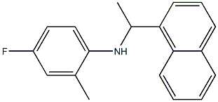 4-fluoro-2-methyl-N-[1-(naphthalen-1-yl)ethyl]aniline Structure