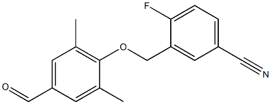 4-fluoro-3-(4-formyl-2,6-dimethylphenoxymethyl)benzonitrile|