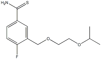 4-fluoro-3-[(2-isopropoxyethoxy)methyl]benzenecarbothioamide|