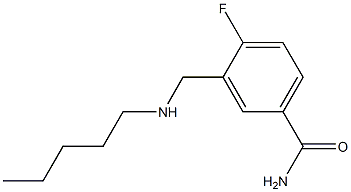 4-fluoro-3-[(pentylamino)methyl]benzamide|