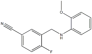 4-fluoro-3-{[(2-methoxyphenyl)amino]methyl}benzonitrile