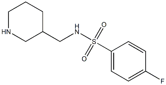 4-fluoro-N-(piperidin-3-ylmethyl)benzene-1-sulfonamide