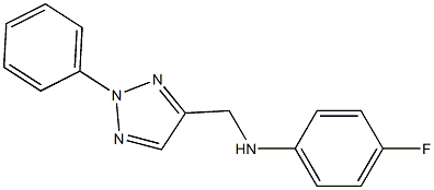 4-fluoro-N-[(2-phenyl-2H-1,2,3-triazol-4-yl)methyl]aniline Struktur