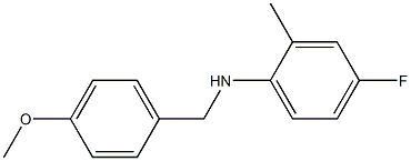 4-fluoro-N-[(4-methoxyphenyl)methyl]-2-methylaniline