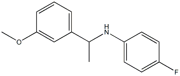 4-fluoro-N-[1-(3-methoxyphenyl)ethyl]aniline 化学構造式