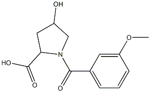 4-hydroxy-1-(3-methoxybenzoyl)pyrrolidine-2-carboxylic acid