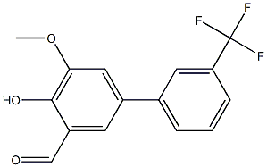 4-hydroxy-5-methoxy-3'-(trifluoromethyl)-1,1'-biphenyl-3-carbaldehyde