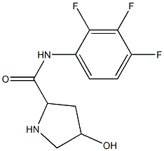 4-hydroxy-N-(2,3,4-trifluorophenyl)pyrrolidine-2-carboxamide 化学構造式