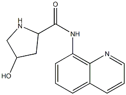 4-hydroxy-N-(quinolin-8-yl)pyrrolidine-2-carboxamide Struktur