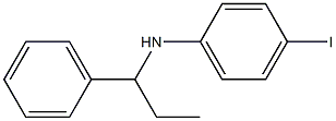 4-iodo-N-(1-phenylpropyl)aniline Struktur