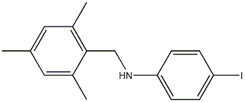 4-iodo-N-[(2,4,6-trimethylphenyl)methyl]aniline Struktur