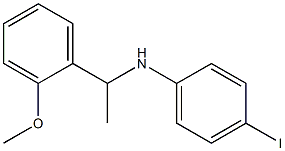 4-iodo-N-[1-(2-methoxyphenyl)ethyl]aniline 结构式
